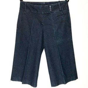 Larry Levine Stretch Capri Denim Gauchos Size 12